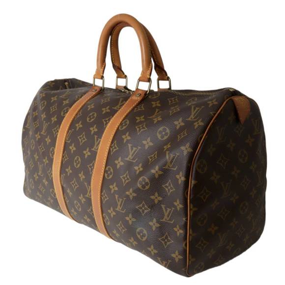 Louis Vuitton Monogram Boston Brown Keepall Bag - Picture 1 of 1